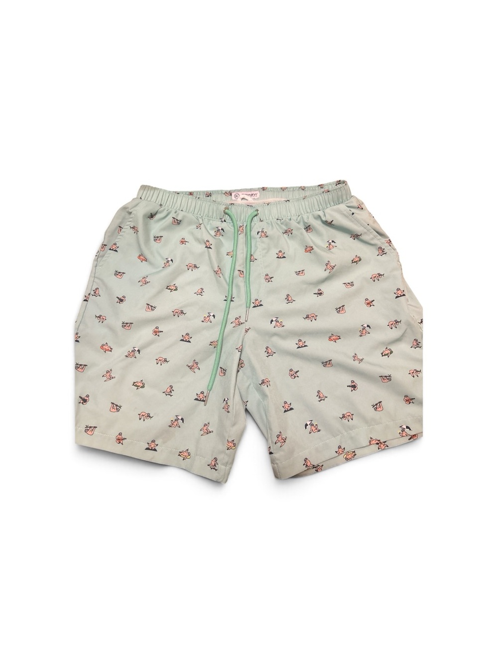 OSMAN  Printed Athletic Drawstring Shorts
